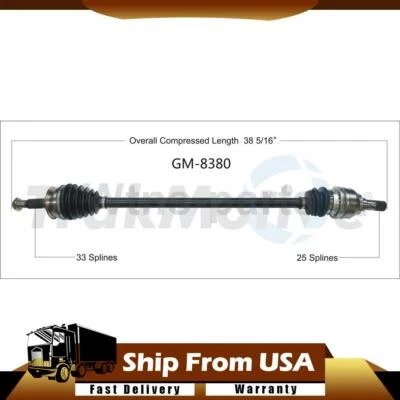 Eje articulado CV delantero derecho manual para Chevrolet Cruze 2016-2018 1 pieza Foto 1 de 2