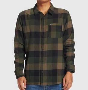 QUIKSILVER MOTHERFLY Men's Flannel Shirt - KQY9 - Large - NWT - Picture 1 of 4