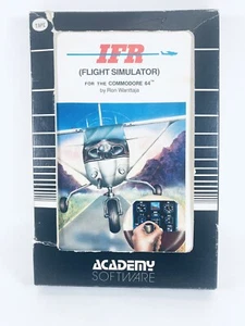 Vtg Commodore 64 IFR Flight Simulator Commodore 64 Computer Game Cassette Manual - Picture 1 of 8