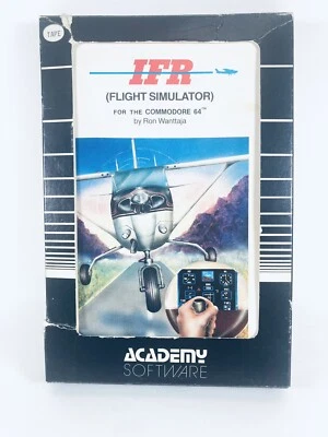Vtg Commodore 64 IFR Flight Simulator Commodore 64 Computer Game Cassette Manual - Image 1 of 4
