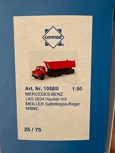 Camion ribaltabile Conrad MB LAK LAS adatto per escavatori NZG macchine edili modelli 1:50 - Foto 1 di 4