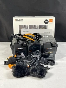 Comica BoomX-D Black 2.4G Digital Wireless Recording Microphone System W/ Manual - Picture 1 of 12