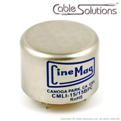 Line Input Transformer, 1:1 Ratio, Mag Shielding, PCB Mount, CineMag CMLI-15BPC