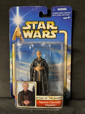 Boneco de ação 2002 Star Wars Attack Of The Clones Supreme Chancellor Palapatine - Imagem 1 de 2