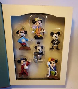 Disney Christmas Collection Mickey Through The Years Storybook Ornament Set NEW - Picture 1 of 8