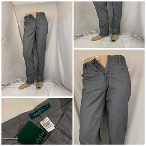 Bobby Jones Pants 30x33 (32 tag) Gray Cotton Stretch Flat Front NWT YGI RE2547 - Picture 1 of 10