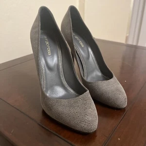 Sergio Rossi Pumps 39 Grau Snake Heels - Bild 1 von 6