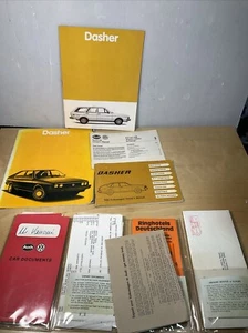 Original 1980 VW Dasher Sales Brochure, Purchase Receipt, Owner’s Manual & More - Picture 1 of 10