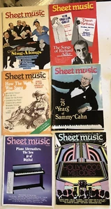 SHEET MUSIC MAGAZINE Lot Of 6 Vintage 1988 Standard Piano Edition - Picture 1 of 14