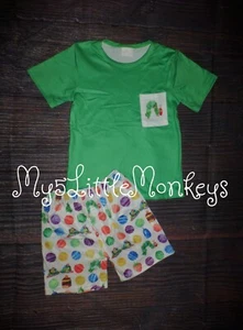 Boutique Eric Carle Very Hungry Caterpillar Boys Shorts Outfit Set - Picture 1 of 4