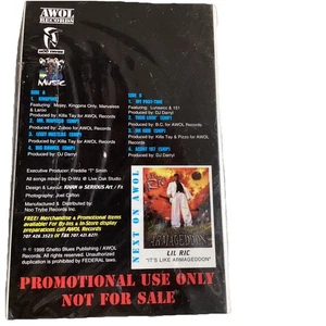 KILLA TAY “SAMPLER  PROMO SEALED CASSETTE SINGLE 8 Samples AWOL 98 - Picture 1 of 6