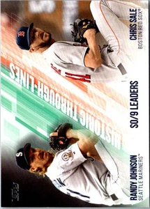 Tarjeta de béisbol 2019 Topps Historic Through-Lines Chris Sale/Randy Johnson - Imagen 1 de 2