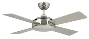 VAM leiser Deckenventilator Vega NICKEL 102 cm 4 Stufen Wandschalter - Picture 1 of 4