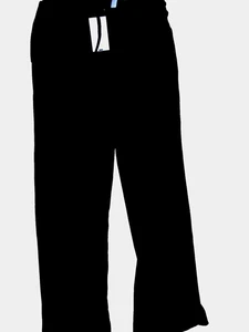 PANTALÓN SALÓN ACANALADO TALLA MEDIANA HASHTAG EN NEGRO SUPER SUAVE - Imagen 1 de 6