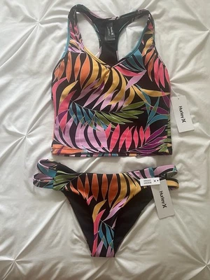 Hurley Women’s Medium Max Tropic Dance Tankini And Bottoms Swim Suit BRAND NEW - Image 1 of 4
