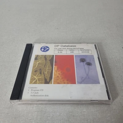 Biolog 650038 DP Database 6.p2 WE Program CD w/ Authorization Floppy Disk - Image 1 of 4