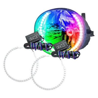 LED Fog Lights Halo Ring Lights ColorSHIFT For 2006-2009 Toyota 4-Runner Foto 1 de 4