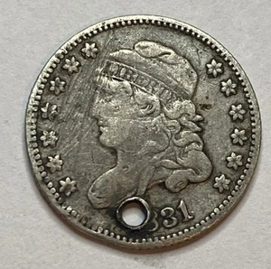 1831 - Capped Bust Half Dime - Exact Coin Imaged #CB18 - Picture 1 of 2