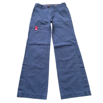Pantalones utilitarios vintage Y2K Tommy Hilfiger Tommy Girl talla 5 pierna ancha azul marino * Foto 1 de 4
