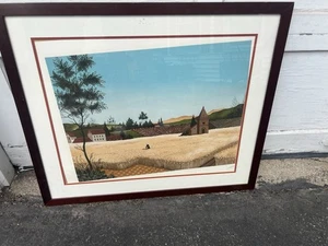 Gerard Lapagesse "Picking Up Poppies" Original Lithographie PS&N Ross Galleries - Bild 1 von 6
