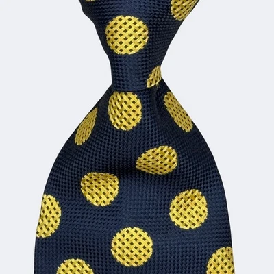 CORBATA LANVIN PARIS SEDA DISEÑO LUNARES MULTICOLOR HECHA EN FRANCIA Foto 1 de 4