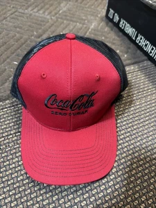 Coca Cola Zero Sugar Baseballkappe schwarz gesticktes Logo rot verstellbar Mütze - Bild 1 von 4