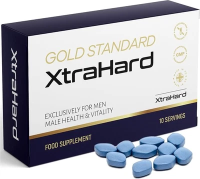 NANA_SHOP91 XtraHard | 10 Tablets | 100% Natural Herbal Supplement, 10 Small Easy Swallow Pi