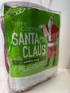 Here Comes Santa Claus - Traje de Papá Noel - Talla única - Disfraz - Nuevo - Imagen 1 de 5