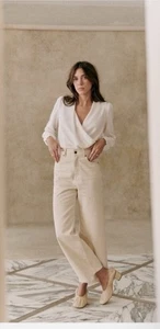 SEZANE ABÉLIA BLUSE Shirt Top ECRU GR 36 - Bild 1 von 5