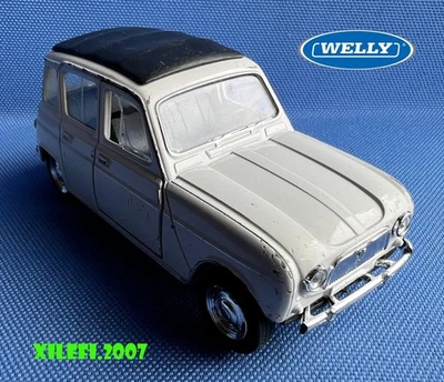 renault 4 welly 1:34 R4 diecast welly cod. 43741 renault 4 bianca COME DA FOTO - Immagine 1 di 4