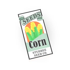 Seed Packet, Corn - Custom Printed Minifig Scale - (1x2 Tile) - Brick City - Picture 1 of 2