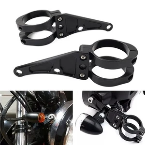 58MM Motorcycle Headlight Bracket Mount Clamp Fork Tube Holder For Harley - Picture 1 of 11