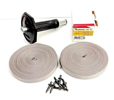 SCALPELLO PERCUSSORE + 200 CHIODI + 2 PZ BANDELLA TESSUTO ELEMATIC - Immagine 1 di 4