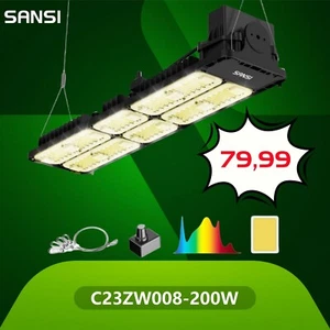 Grow LED Marihuana Pflanzenlampe 200W Vollspektrum Wachstumslampe 3x3f IP54 - Bild 1 von 10