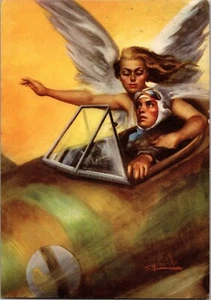 1942 Italy WW2 Fascist Military Aviation Pilot Picture Postcard cover to Luocono - Picture 1 of 2