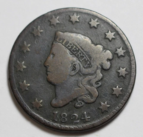 1824 Large Cent RT110 Cover
