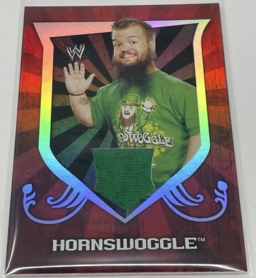 2011 Topps WWE Classic Relics Hornswoggle green - Image 1 of 2