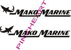 Mako Marine (Pair) decals vinyl stickers Mako boat boats decal 2 Decals USA MADE