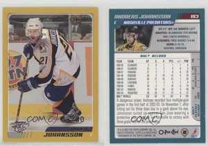 2003-04 O-Pee-Chee Gold /50 Andreas Johansson #193