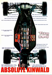 Anuncio impreso de configuración Team Losi Absolute Kinwald 1999 decoración de arte de pared efímero - Imagen 1 de 1