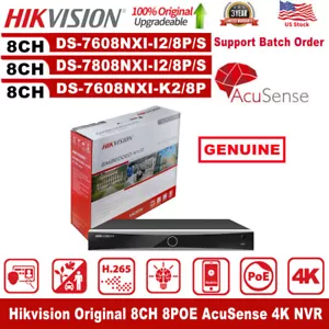 US Hikvision AcuSense 8CH DS-7808NXI-I2/8P/S DS-7608NXI-I2/8P/S DS-7608NXI-K2/8P - Picture 1 of 26