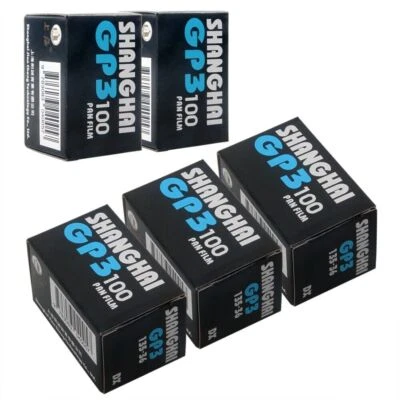 5 Rolls Shanghai Black & White GP3 135 35mm 36EXP ISO 100 B&W B/W Film 01/2026 - Image 1 of 4