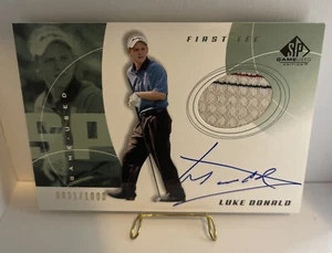 2002 SP GAME USED LUKE DONALD AUTO RC PATCH 4 COLOR 831/1000 - Picture 1 of 2