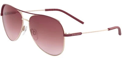 Gafas de sol Cole Haan para mujer Burdeos aviador con lentes degradadas CH7067-605 Foto 1 de 2