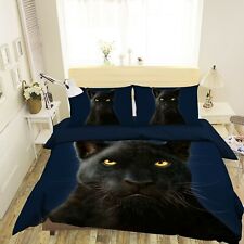 3D Black Panther Sharp Eyes N214 Bed Pillowcases Quilt Cover Duvet Vincent Amy