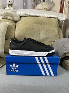 Adidas Originals Rod Laver Black White Trainers Shoes BNIB Size 10.5uk JI1906 - Picture 1 of 18