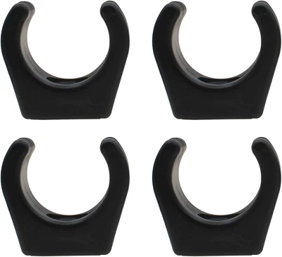 4 PIEZAS Soporte de gancho de barco Nylon Bote Escalera Clip Negro Paleta Almacenamiento Abrazadera para 7/8 Foto 1 de 4