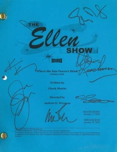 Ellen Show Signed Authentic Autographed Full Script 6 Signatures JSA #ZZ05116 - Picture 1 of 2