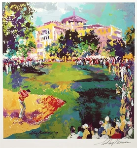LeRoy Neiman "WESTCHESTER GOLF CLASSIC" HAND SIGNED LITHOGRAPH print art poster - Picture 1 of 2