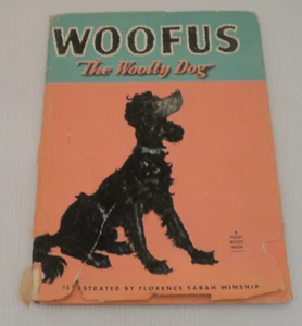 WOOFUS THE WOOLY DOG, 1944 ILLUSTRATED CHILDREN'S BOOK, BLACK POODLE, JANE CURRY - Picture 1 of 7